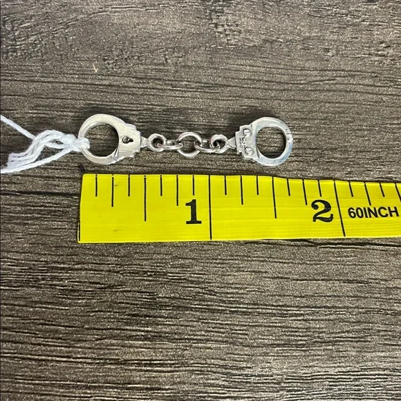 Sterling Silver Handcuff Charm/Pendant. - Picture 5 of 5